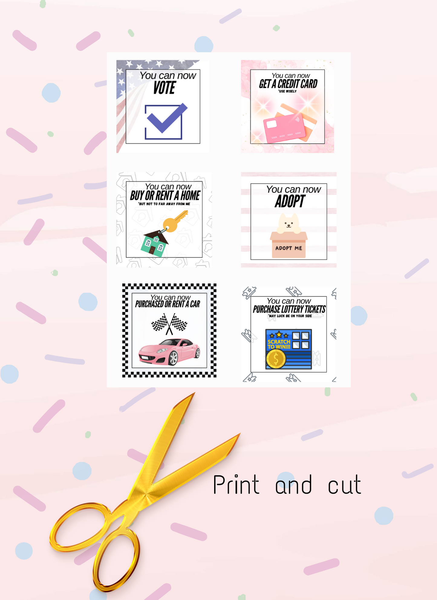 18th birthday fun tags